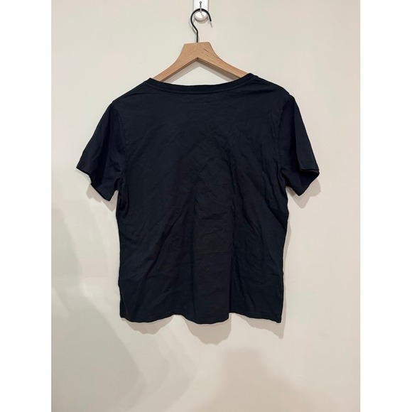 AMERICAN GIANT‎ Classic V Neck T Shirt Black Cotton XL Made in USA - Picture 5 of 9